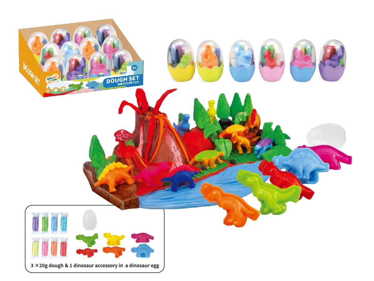 Painted mud dinosaur eggs