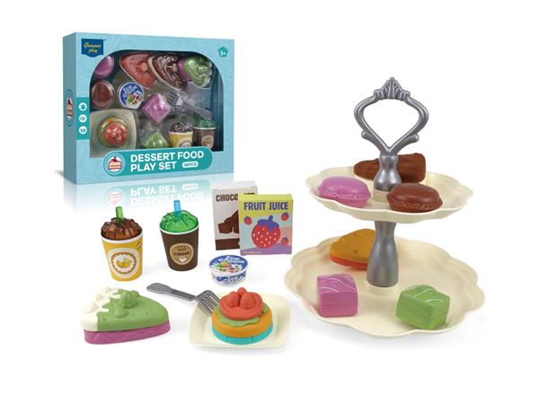 GOURMET PLAY DESSERT FOOD PLAY SET,16PCS